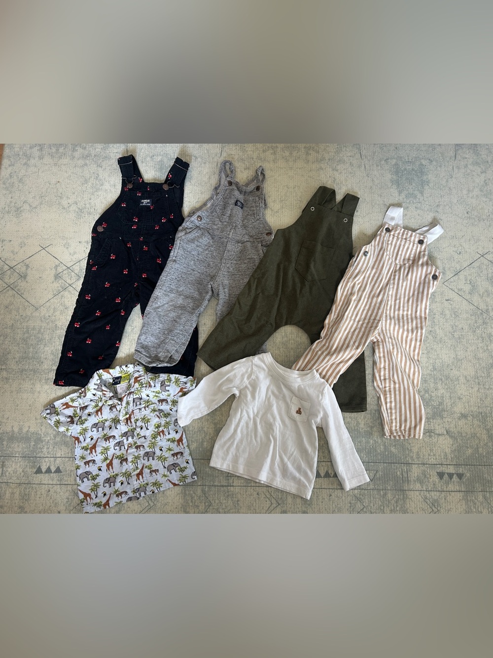 12-24 month overalls and shirts